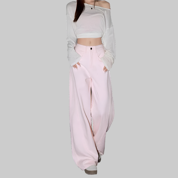 Women's High-Waisted Wide Leg Sweatpants