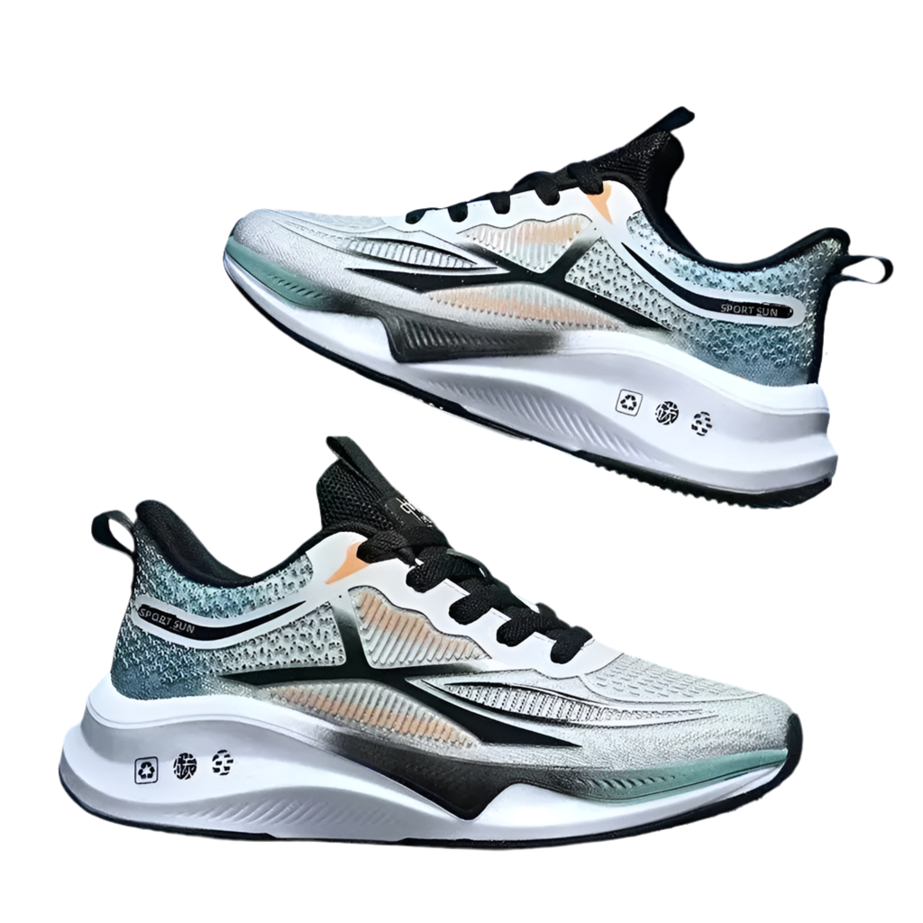 Lightweight Lace-Up Running Sneakers