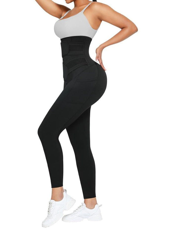 High-Waisted Tummy Control Leggings with Butt Lifting Design