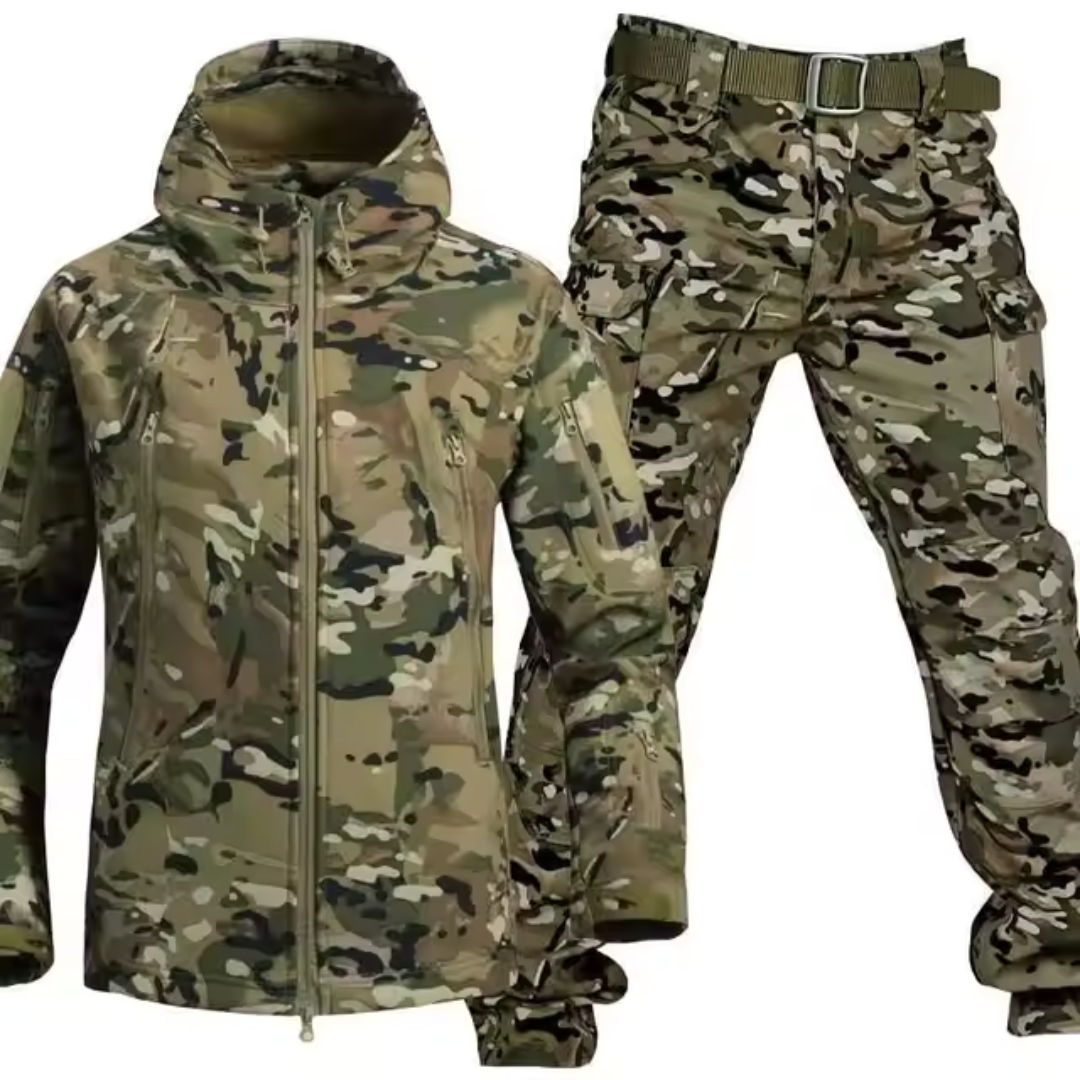 Tactical Military Softshell Jacket and Pants Set