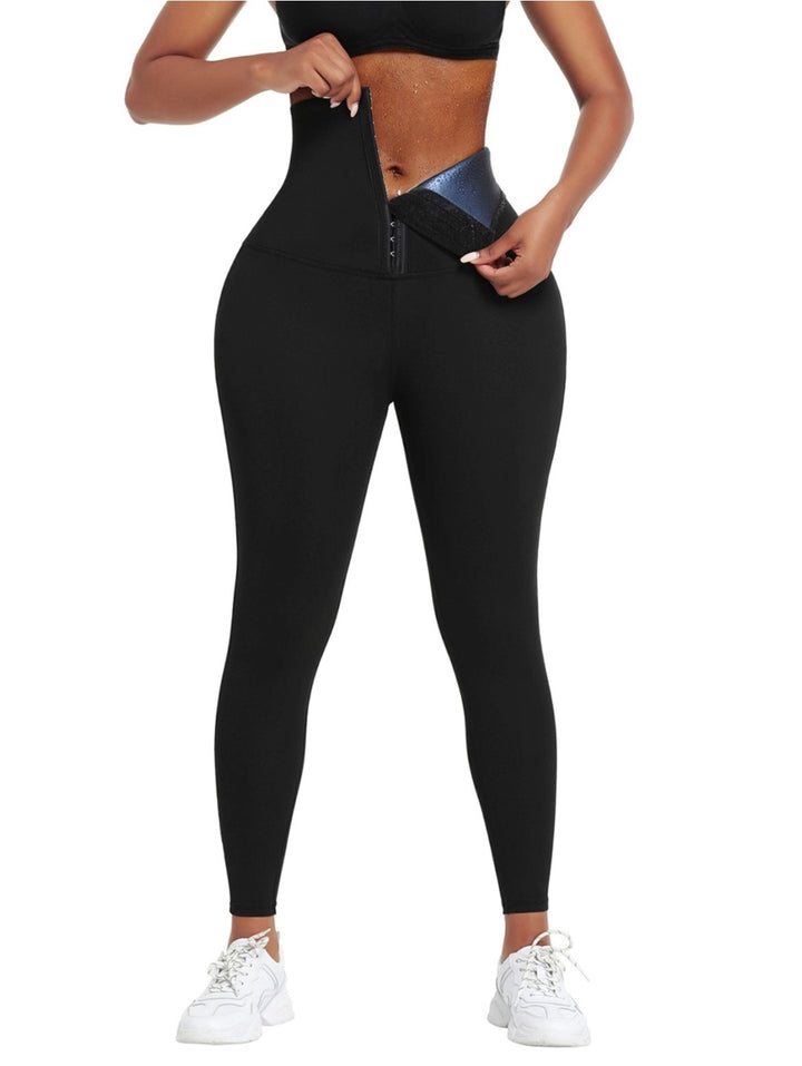 High Compression Butt-Lifting Leggings with Wide Waistband