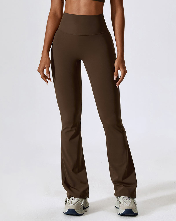 Flared Leg High-Waisted Seamless Yoga Pants