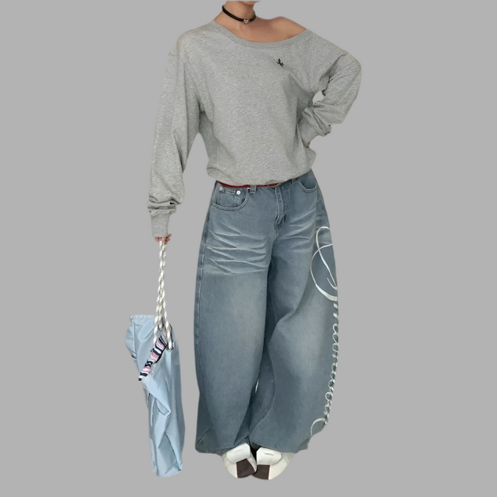 American retro Baggy jeans