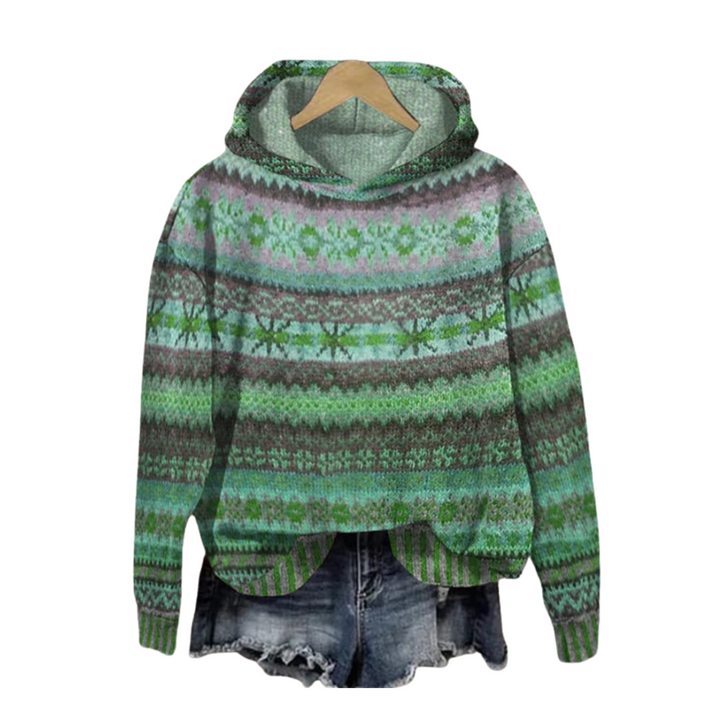 Sophia | Classic Patterned Hoodie