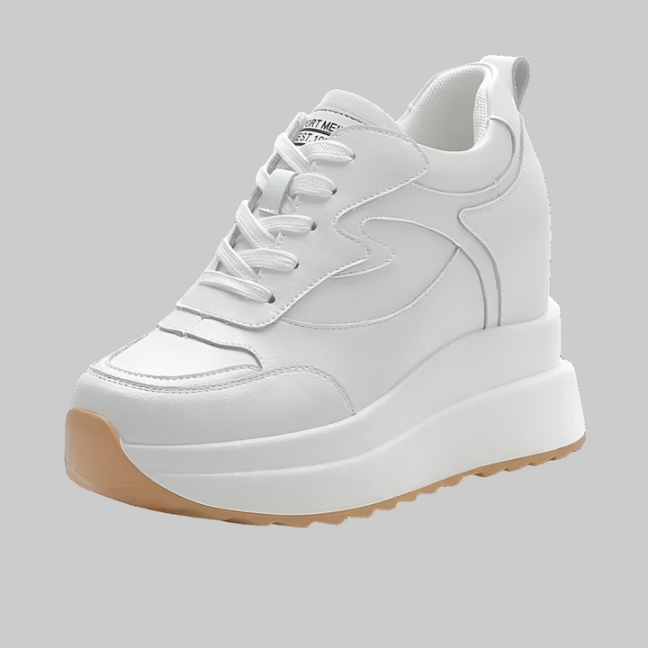 Chunky 10CM Cow Suede Leather Sneakers