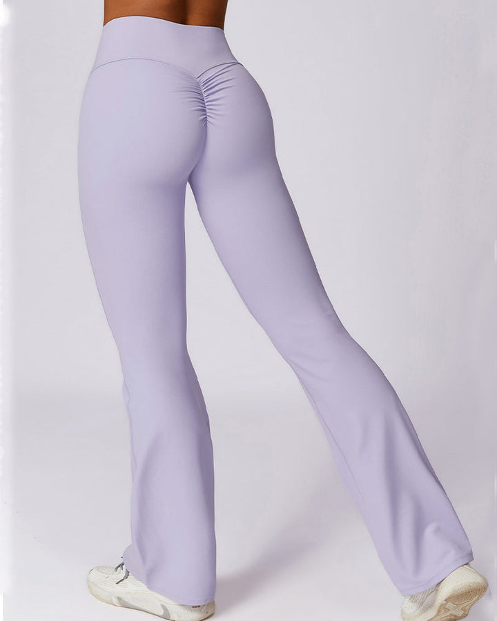Flared Leg High-Waisted Seamless Yoga Pants