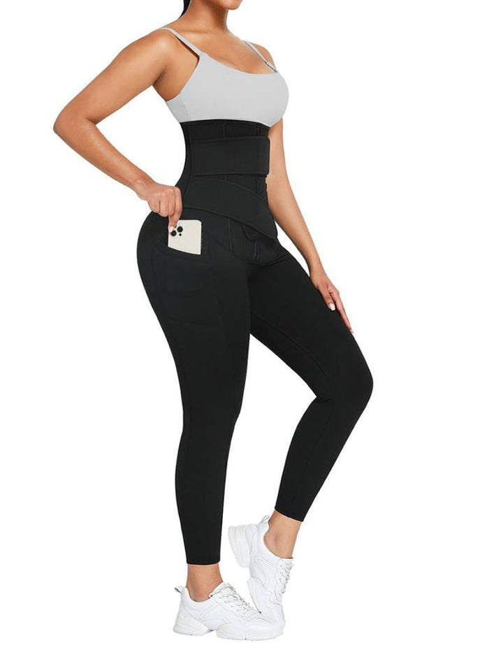 High-Waisted Tummy Control Leggings with Butt Lifting Design