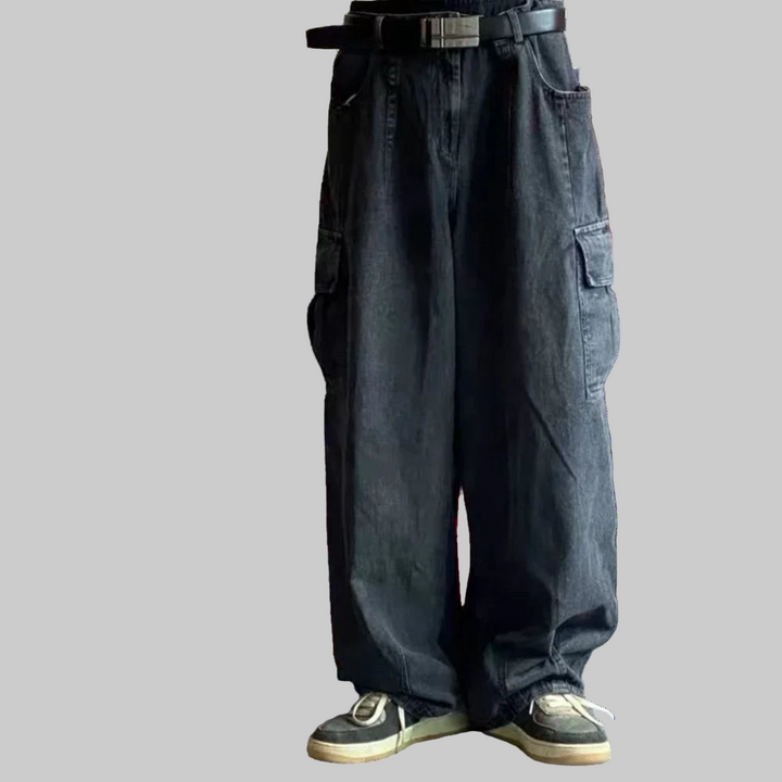 Oversized Hip Hop Style Cargo Baggy Jeans