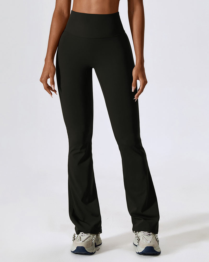 Flared Leg High-Waisted Seamless Yoga Pants