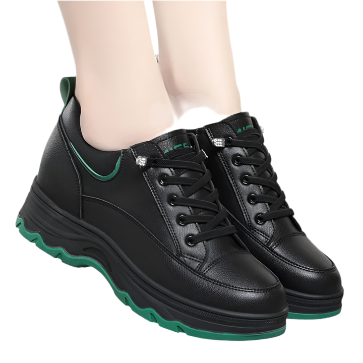 Orthopedic Chunky Soft Leather Walking Sneakers
