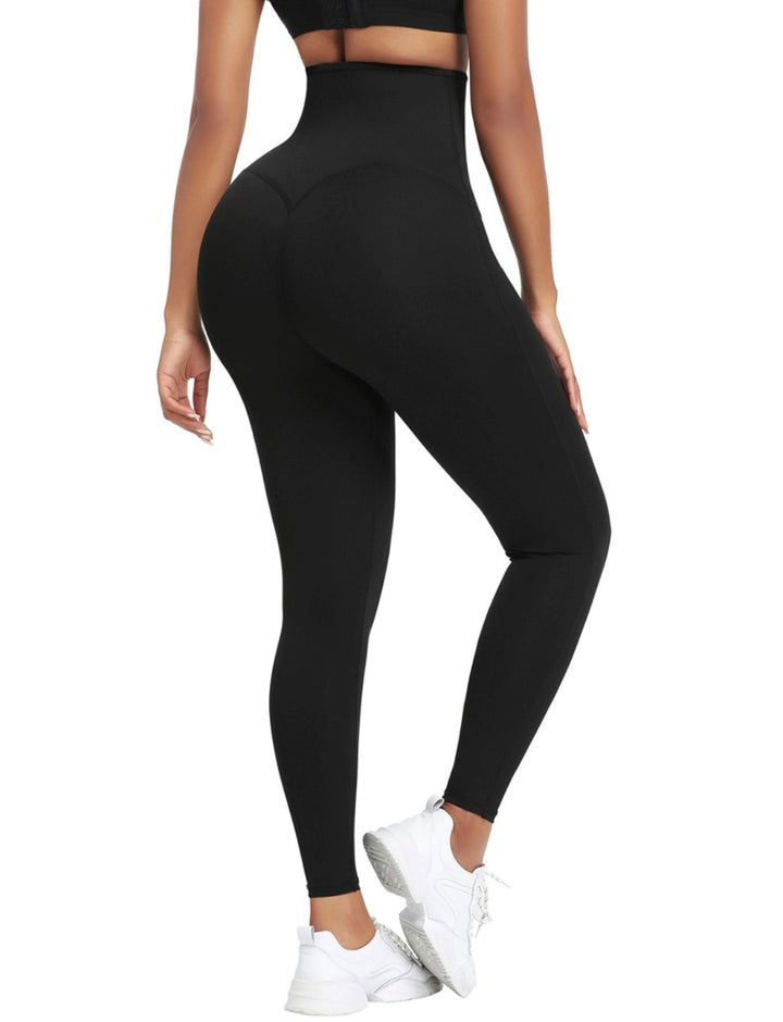 High Compression Butt-Lifting Leggings with Wide Waistband