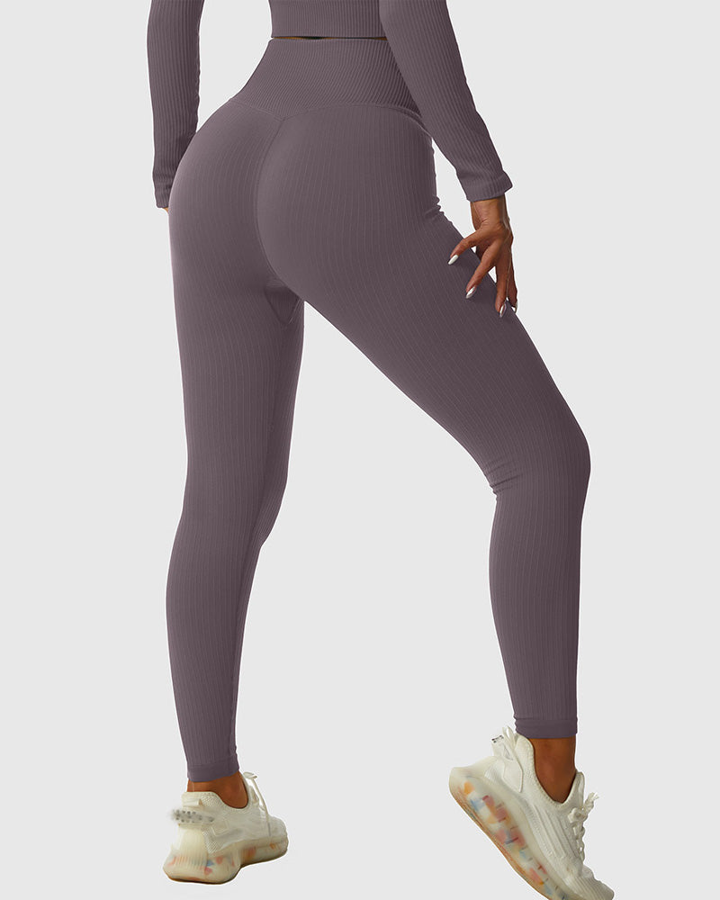 Seamless Breathable Slim-Fit Leggings with Butt Lift for Yoga