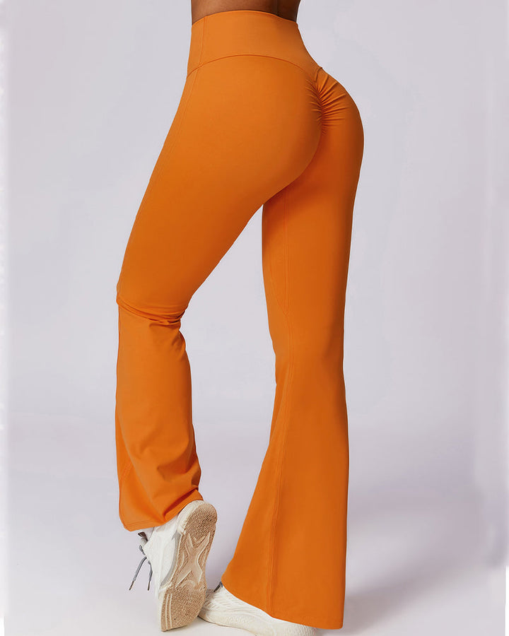 Flared Leg High-Waisted Seamless Yoga Pants