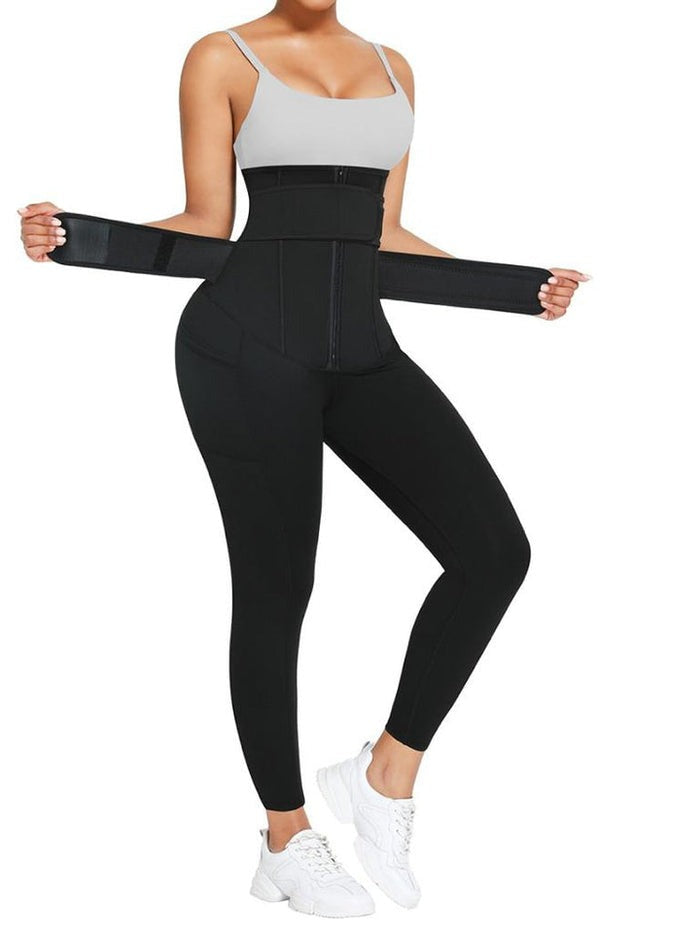 High-Waisted Tummy Control Leggings with Butt Lifting Design