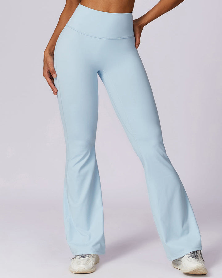 Flared Leg High-Waisted Seamless Yoga Pants