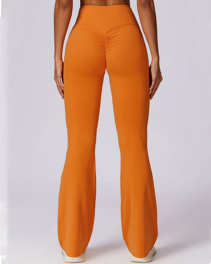 Flared Leg High-Waisted Seamless Yoga Pants