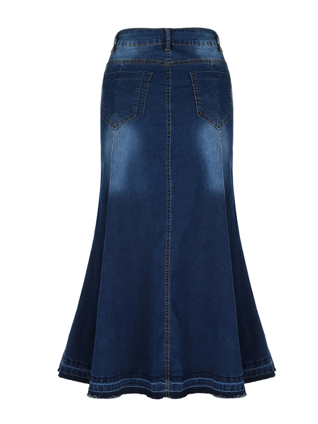 Slim Fit Denim Mermaid Skirt