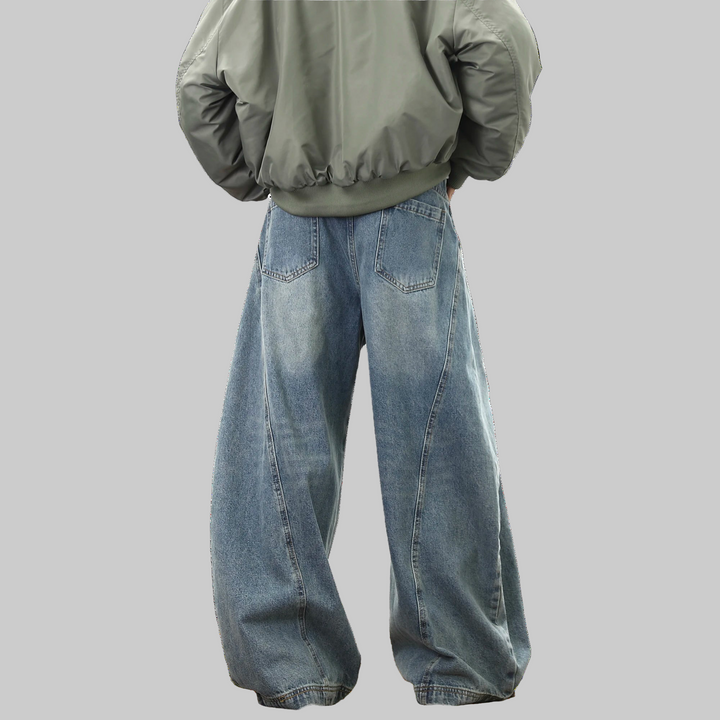 Wide-Leg Denim Loose Jeans