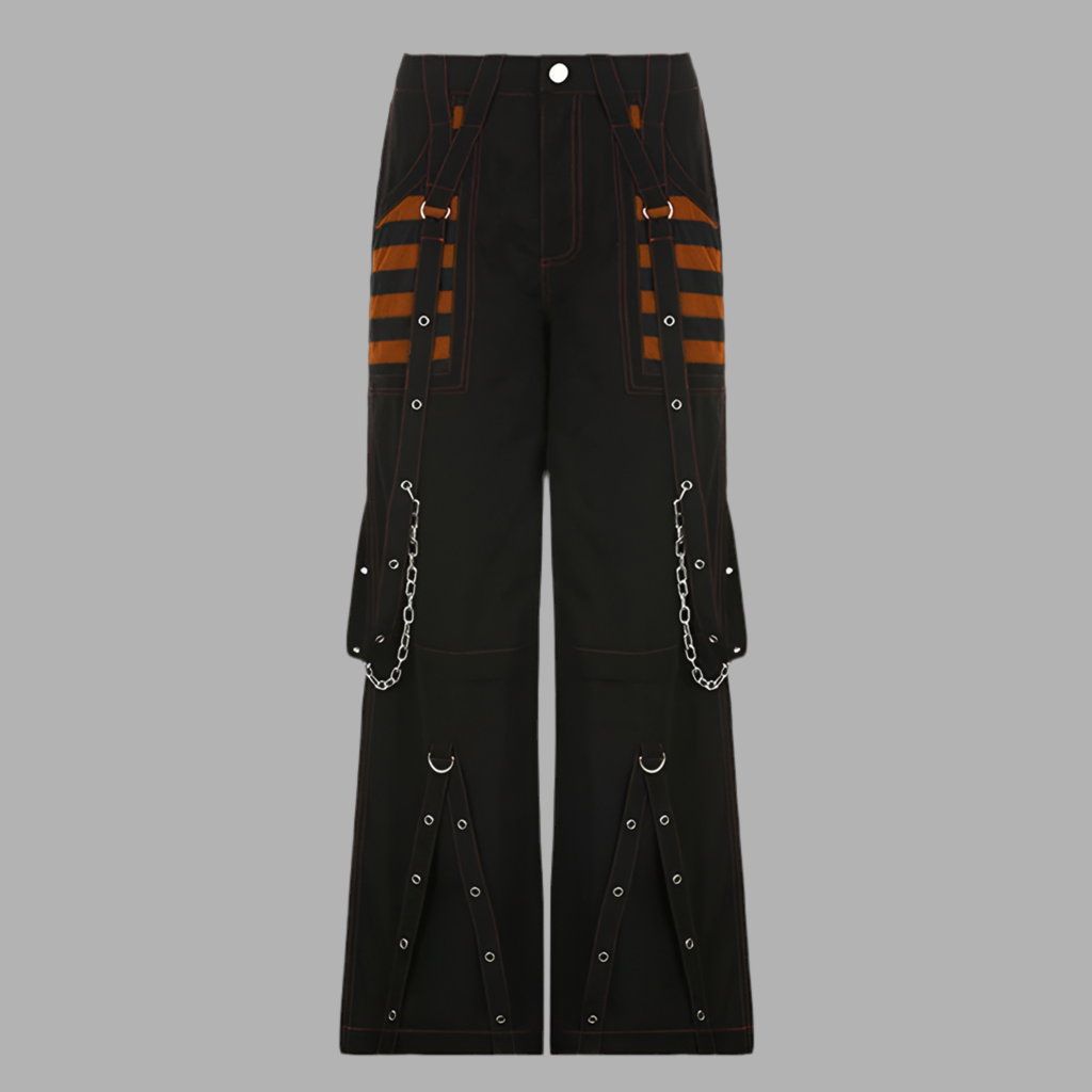 Punk Gothic Y2k Wide Leg Denim Pants