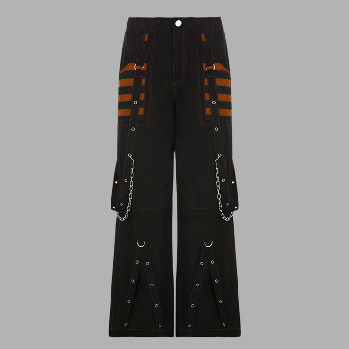 Punk Gothic Y2k Wide Leg Denim Pants
