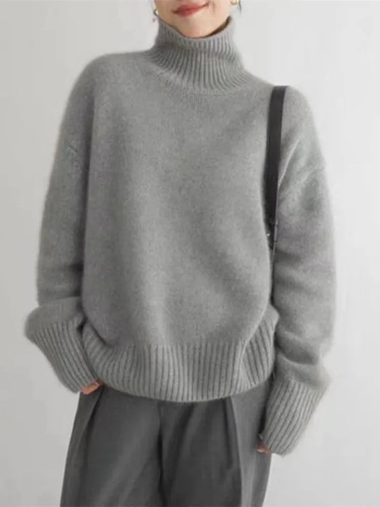 LUDA Elevated High Neck Sweater