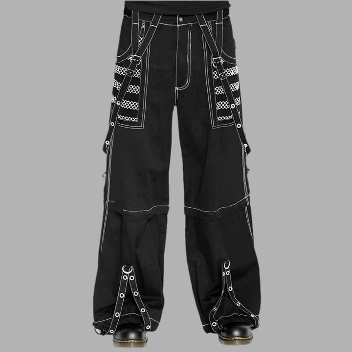 Punk Gothic Y2k Wide Leg Denim Pants