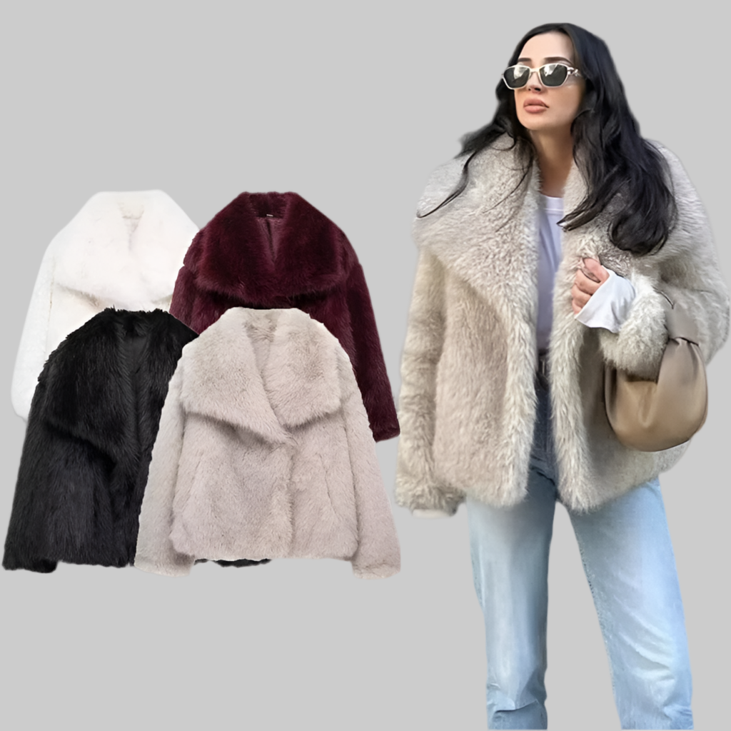 Plush Fluffy Autumn/Winter Faux Fur Coat
