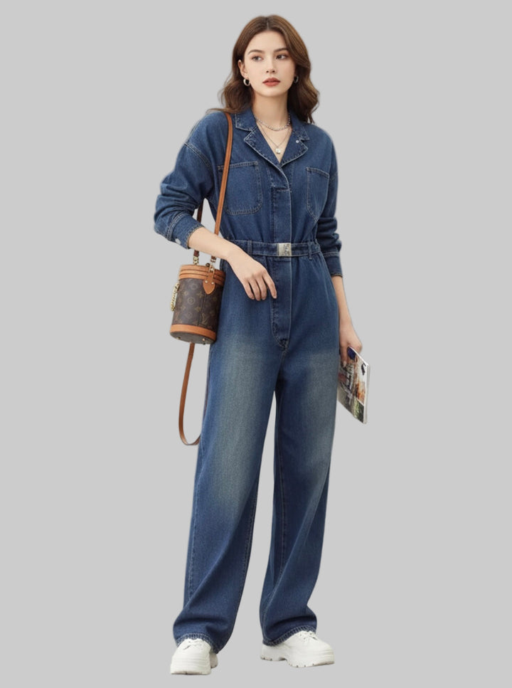 OKSO Premium Denim Jumpsuit