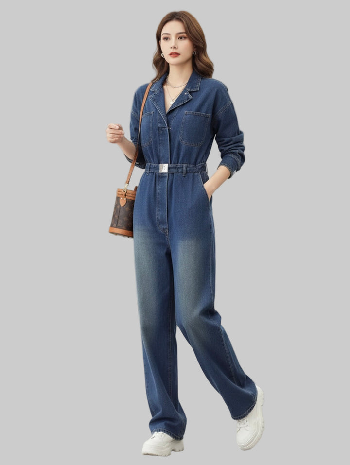 OKSO Premium Denim Jumpsuit
