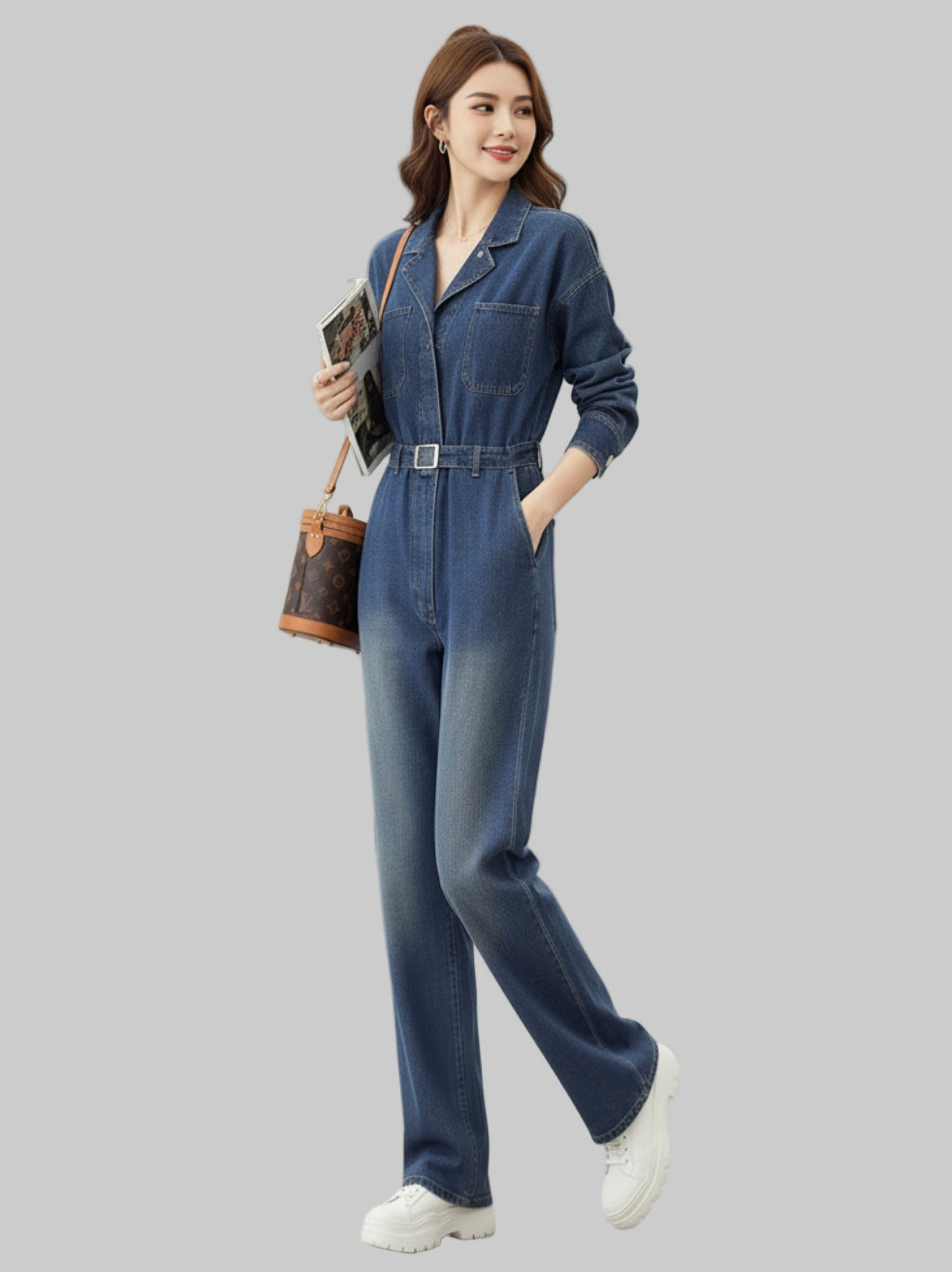 OKSO Premium Denim Jumpsuit