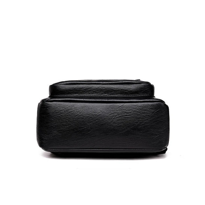 Stylish Spacious PU Leather Travel Backpack