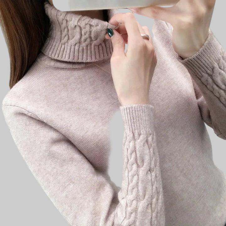 Cozy Chunky Turtleneck Knit Sweater