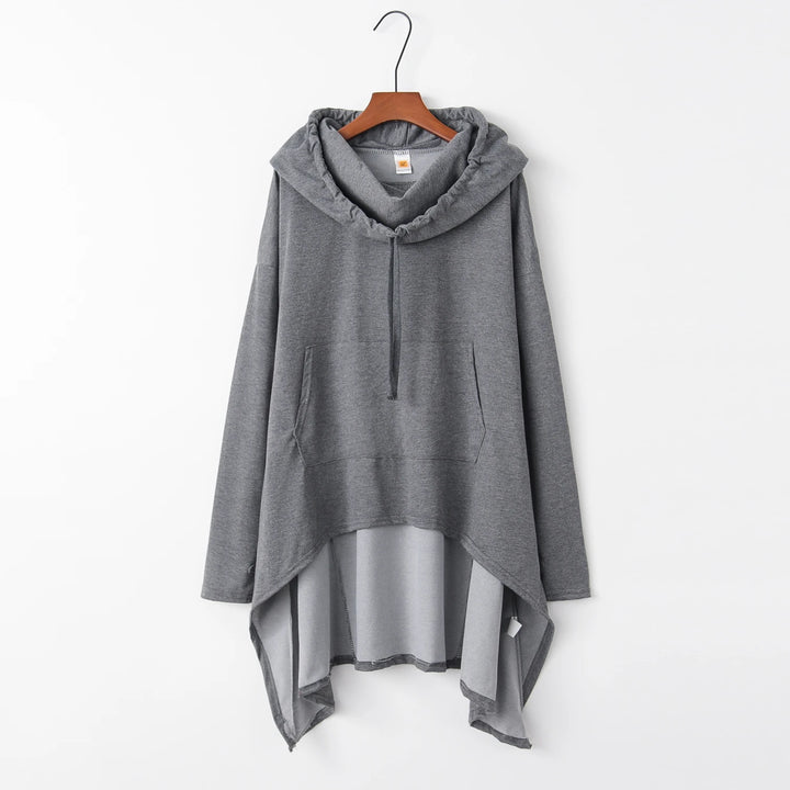 New European Style Pure Color Long Hoodie - Fashion Trends