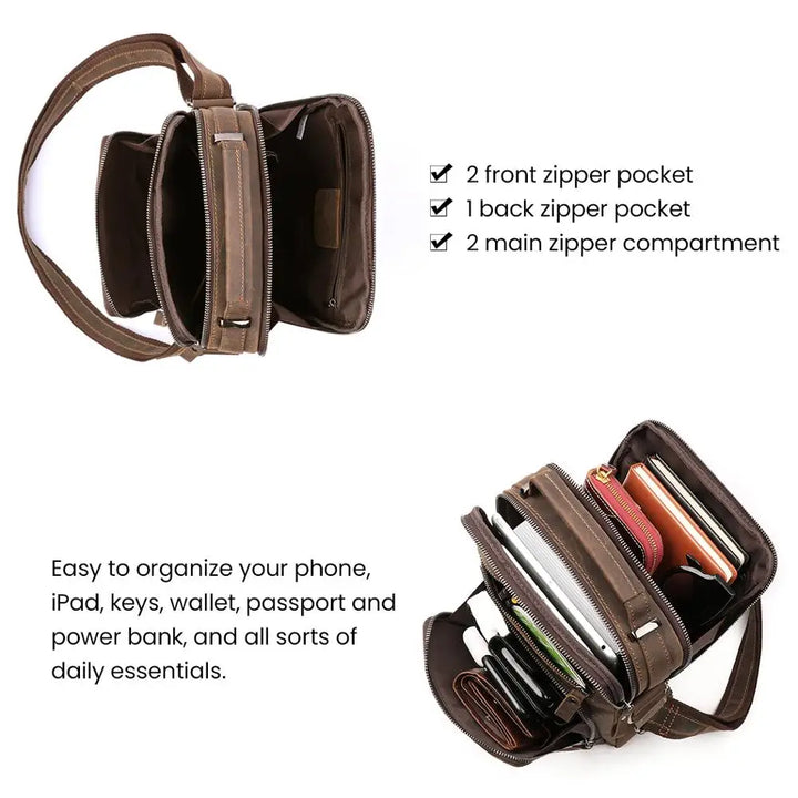 Vintage Genuine Leather Shoulder Bag
