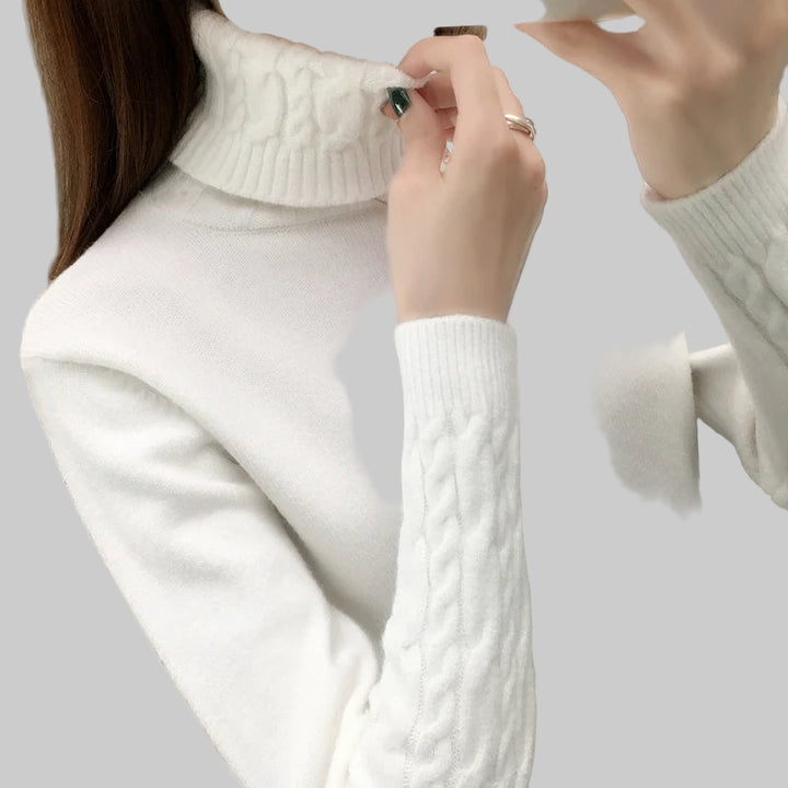 Cozy Chunky Turtleneck Knit Sweater