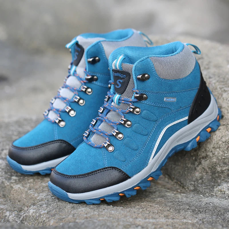 Winter Leather Ankle Outdoor Trekking  Hiking Boots