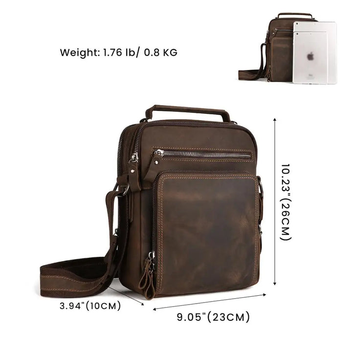 Vintage Genuine Leather Shoulder Bag