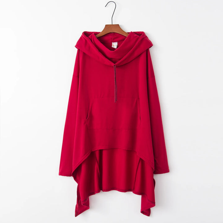 New European Style Pure Color Long Hoodie - Fashion Trends