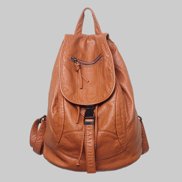 Stylish Soft Washed Leather Backpack