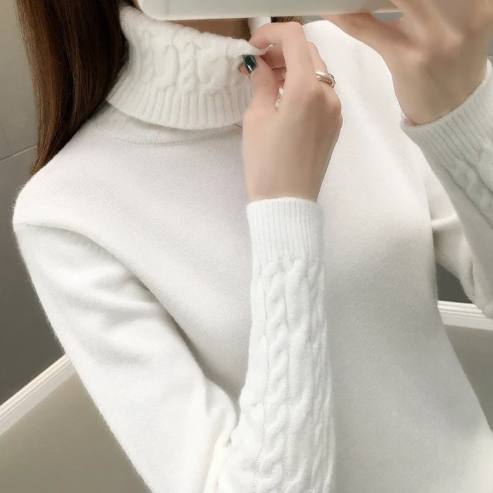 Cozy Chunky Turtleneck Knit Sweater