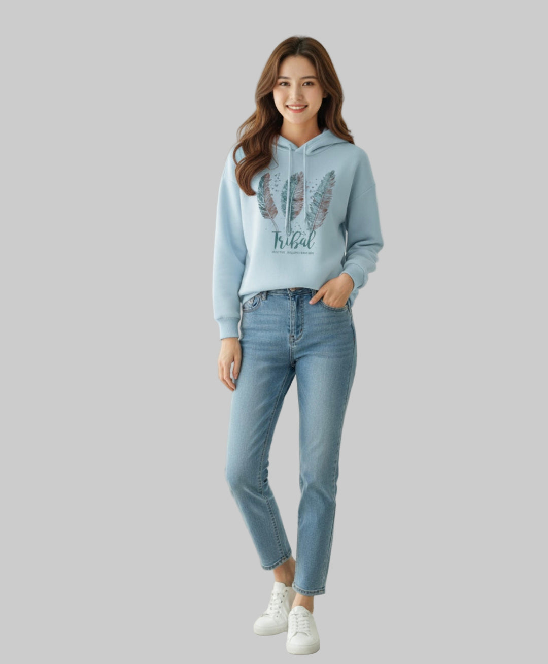 Velvet Casual Loose Hoodie Sweatshirt