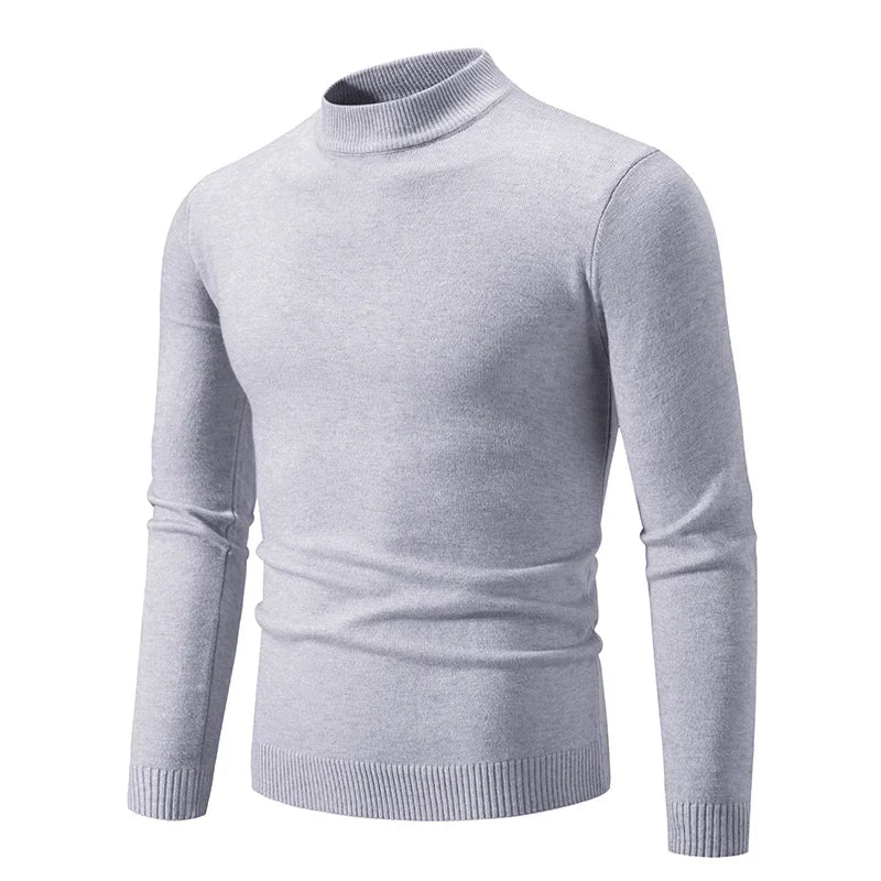 Half-Neck Knitted Sweater