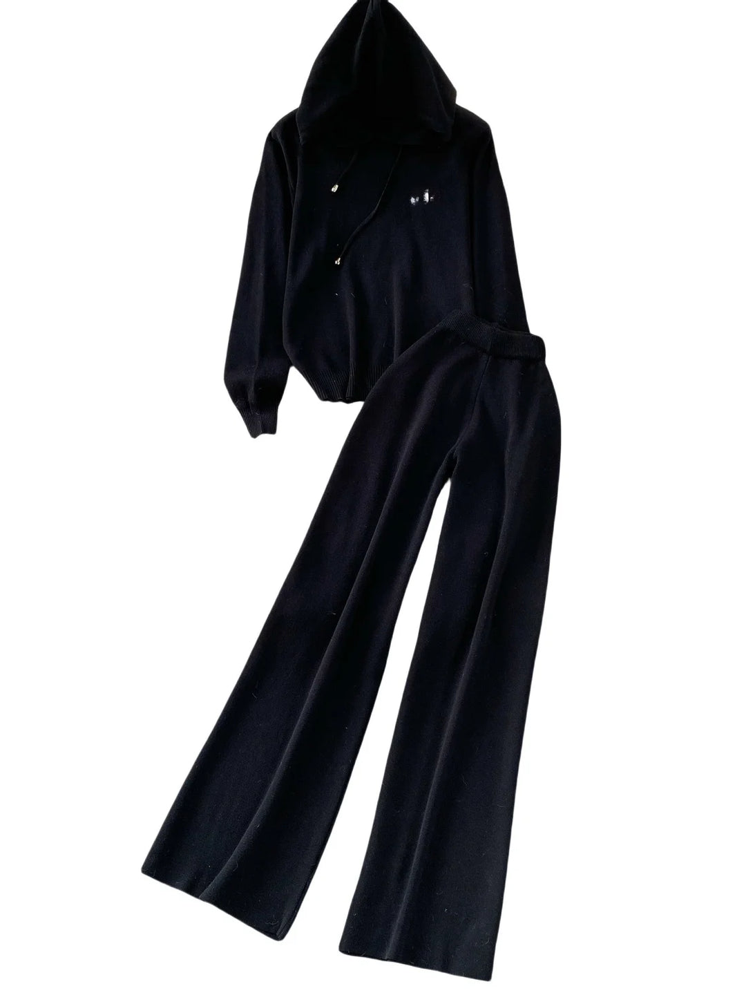 Fitted hooded sweatshirt and Sweatpants Set