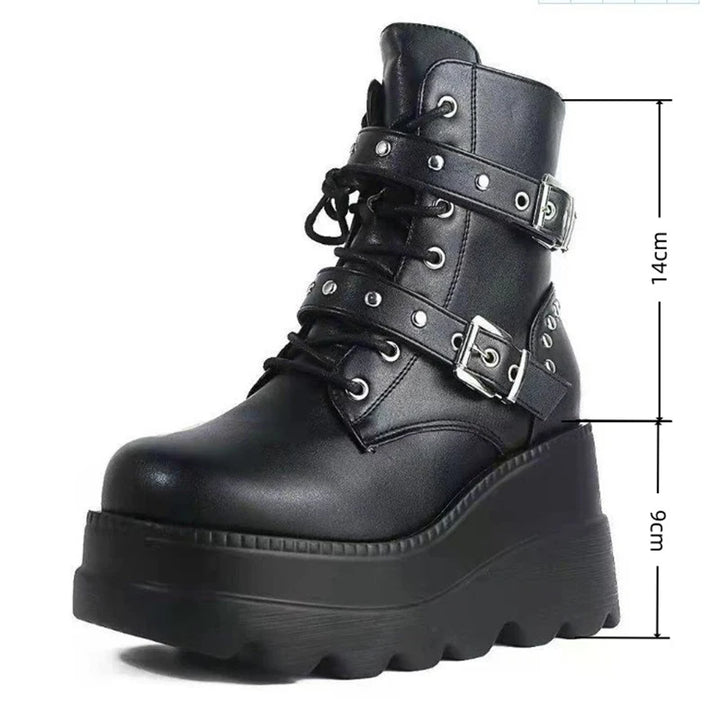 Bold Gothic Platform Super High Heel Y2K Shoes