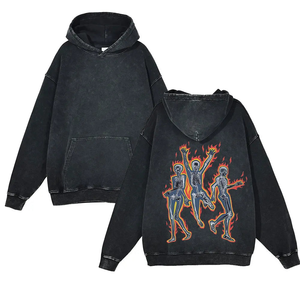 Harajuku Double Printed Hoodies