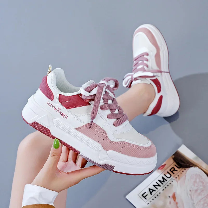 Breathable Non-Slip Vulcanized Platform Sneakers