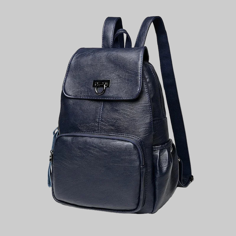 Large Capacity PU Leather Backpack