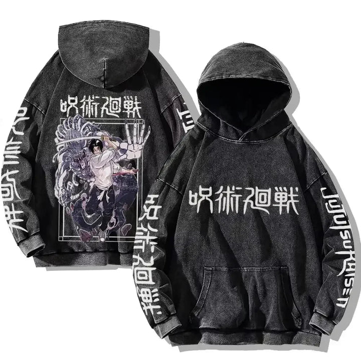Vintage Anime Washed Hoodies