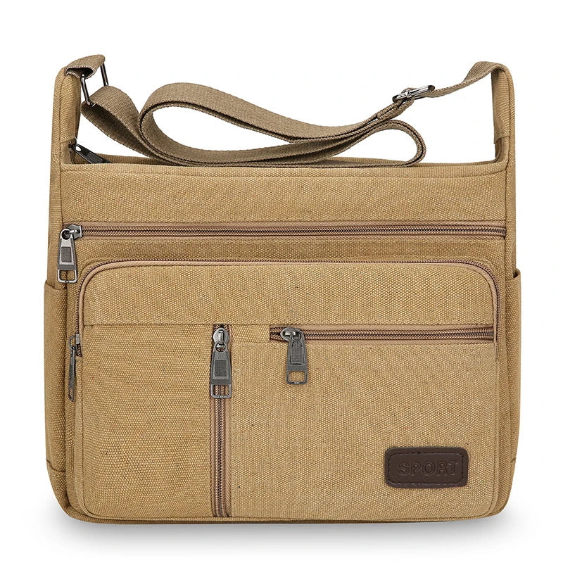 Retro Messenger Crossbody Canvas Travel Bag