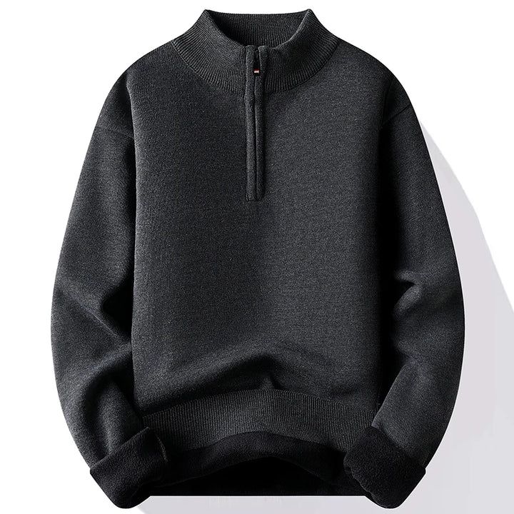 Thermal Half-Zip Pullover Sweater